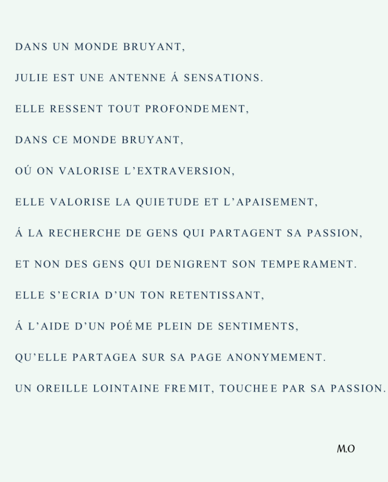 Poeme hypersensible